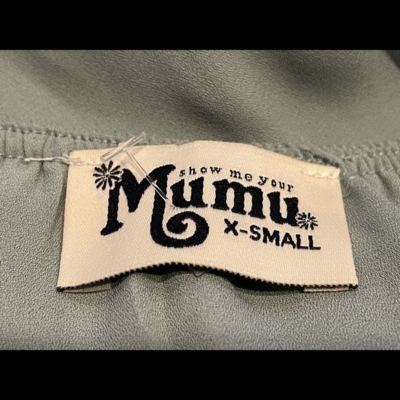 NWT Show Me Your MuMu Green Heather Halter Dress with Slit Sz XS - Picture 8 of 10